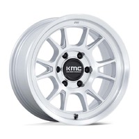 KMC Km729 Range Gloss Silver W/ Machined Face Wheels (17x8.5 +0)