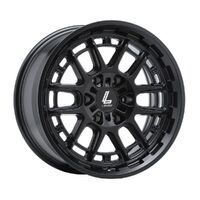 Lenso Hurricane Satin Black Wheels (17x9 +12)