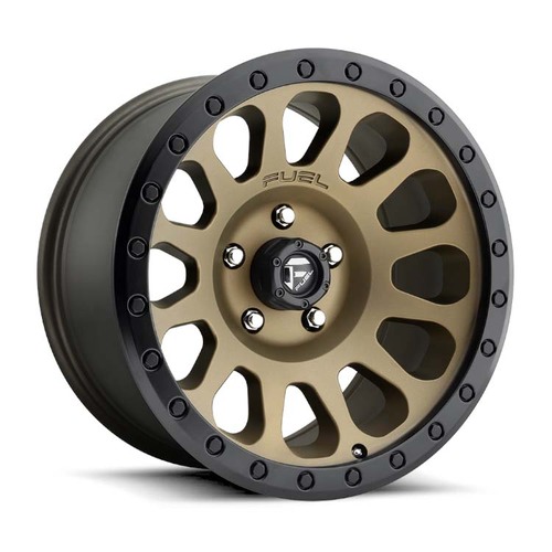 FUEL Off-Road D600 Vector Matte Bronze Black Bead Ring Wheels (17x8.5 +7)  [WHEEL KIT, QTY: 4]