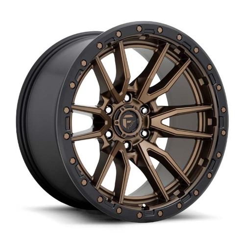 FUEL Off-Road D681 Rebel Matte Bronze Black Bead Ring Wheels (17x9 +1) [Single Wheel]