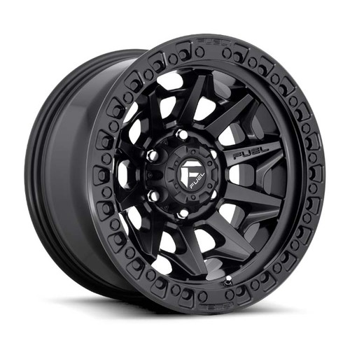 FUEL Off-Road D694 Covert Matte Black Wheels (18x9 +1)  [WHEEL KIT, QTY: 4]