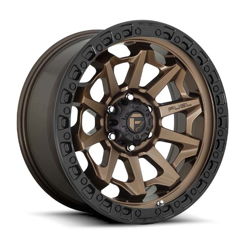 FUEL Off-Road D696 Covert Matte Bronze Black Bead Ring Wheels (18x9 +20)  [WHEEL KIT, QTY: 4]