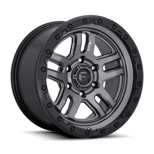 FUEL Off-Road D701 Ammo Matte Gun Metal Black Bead Ring Wheels (18x9 +20) [Single Wheel]