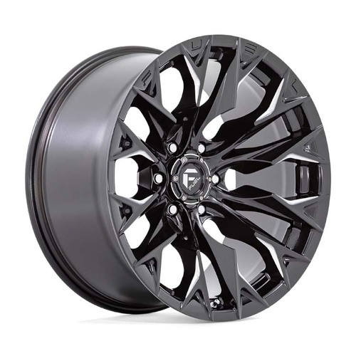 FUEL Off-Road D803 Flame Gloss Black Milled Wheels (20x9 +20)  [WHEEL KIT, QTY: 4]