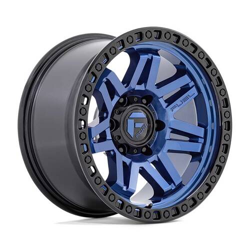 FUEL Off-Road D813 Syndicate Dark Blue W/ Black Ring Wheels (17x9 +1)  [WHEEL KIT, QTY: 4]