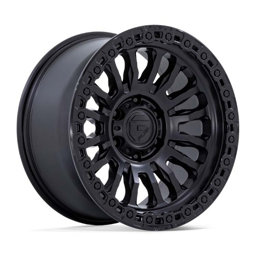 FUEL Off-Road FC857 Rincon Matte Black W/ Gloss Black Lip Wheels (20x9 +1)  [WHEEL KIT, QTY: 4]