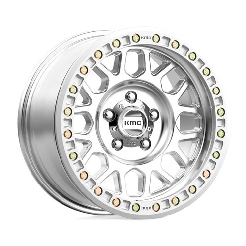 KMC Km234 Grenade Desert Beadlock Machined Wheels (17x8.5 +0)  [WHEEL KIT, QTY: 4]