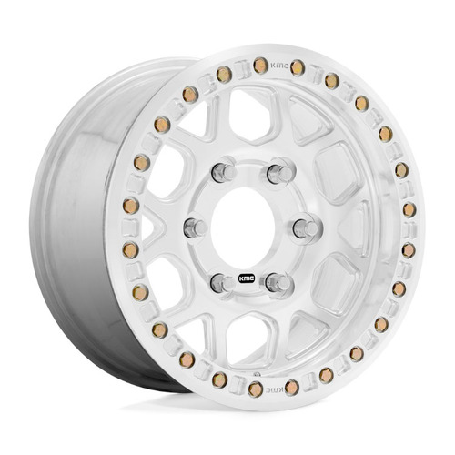 KMC Km444 Mesa Forged Beadlock Raw Machined Wheels (17x9 +0) [Single Wheel]