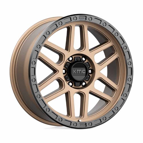 KMC Km544 Mesa Matte Bronze W/ Black Lip Wheels (20x9 +0)  [WHEEL KIT, QTY: 4]