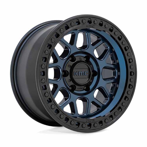 KMC Km549 Grs Midnight Blue W/ Gloss Black Lip Wheels (20x9 +0)  [WHEEL KIT, QTY: 4]