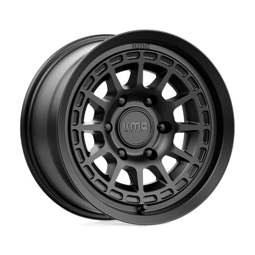 KMC KM719 Canyon Satin Black Wheels (17x8 +35)  [WHEEL KIT, QTY: 4]