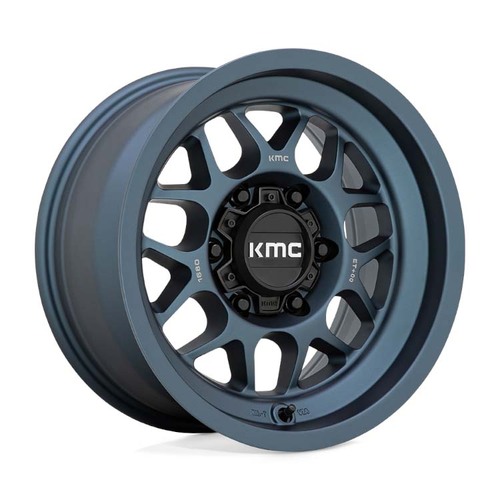 KMC Km725 Terra Metallic Blue Wheels (17x8.5 +0)  [WHEEL KIT, QTY: 4]