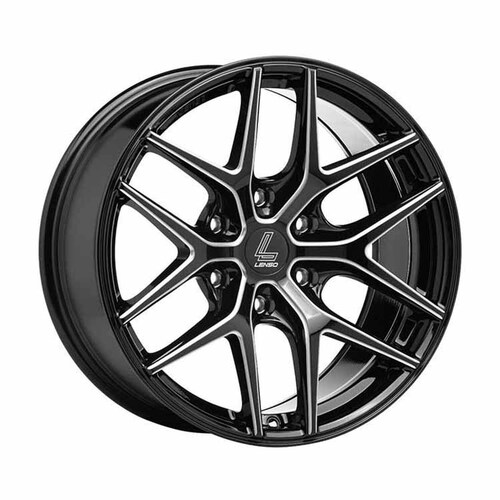 Lenso Dyna Gloss Black Milled Wheels (18x9 +20) [Single Wheel]