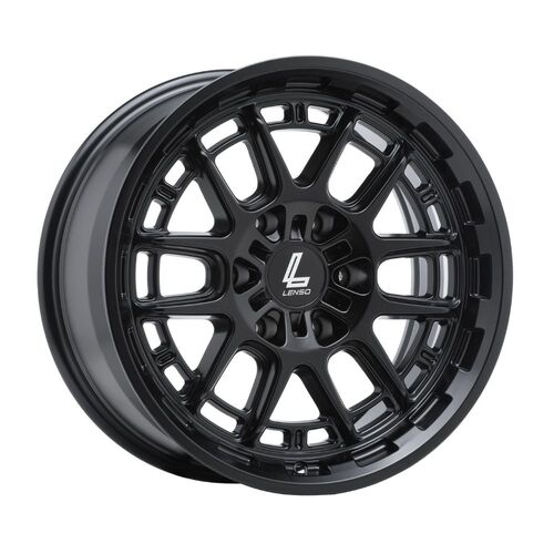 Lenso Hurricane Satin Black Wheels (17x9 +12) [Single Wheel]