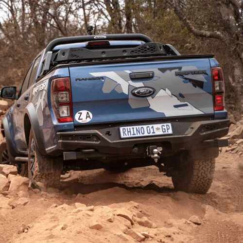 Rhino 4x4 Rear Bar w/ Sensors - Matte Black (Next Gen Ranger Raptor)