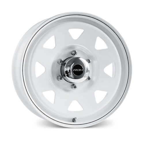 ROH Trak2 White Wheels (17x7 +30) [Single Wheel]