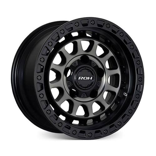 ROH Assault Matt Black Graphite Wheels (17x9 +40) [Single Wheel]