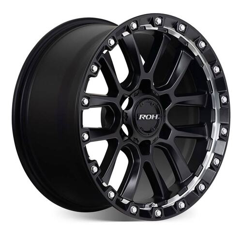 ROH Havoc Matt Black Machined Wheels (17x9 +25) [Single Wheel]