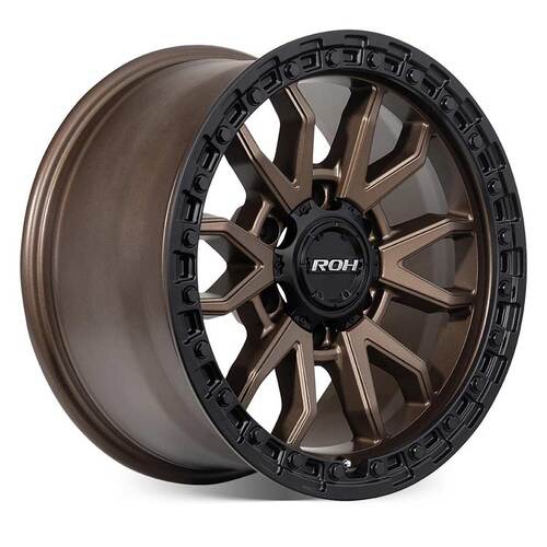 ROH Raid Matt Black Bronze Wheels (17x9 +25) [Single Wheel]