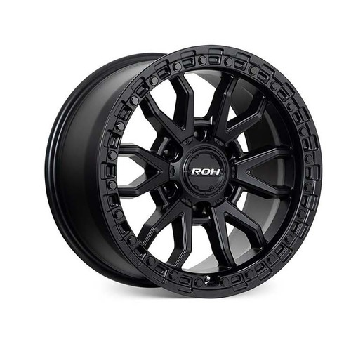 ROH Raid Matt Black Wheels (17x9 +35) [Single Wheel]