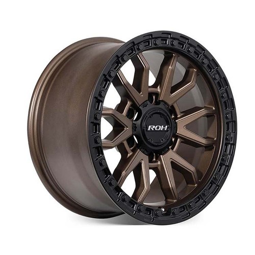 ROH Raid Matt Black Bronze Wheels (18x9 +25) [Single Wheel]