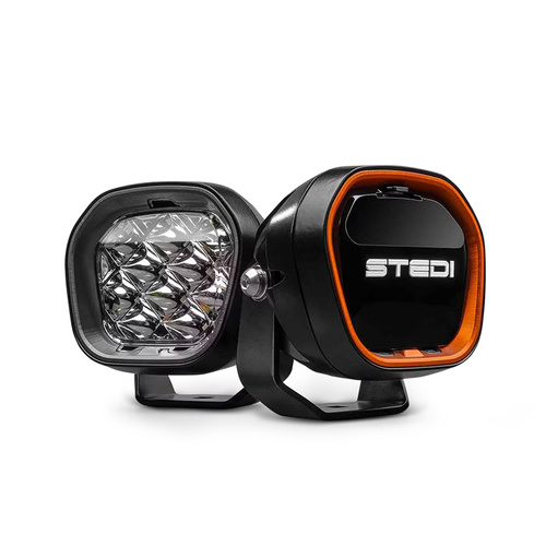 STEDI Type-X EVO Mini 4 Inch LED Driving Lights - Twin Pack [2 x Flood]